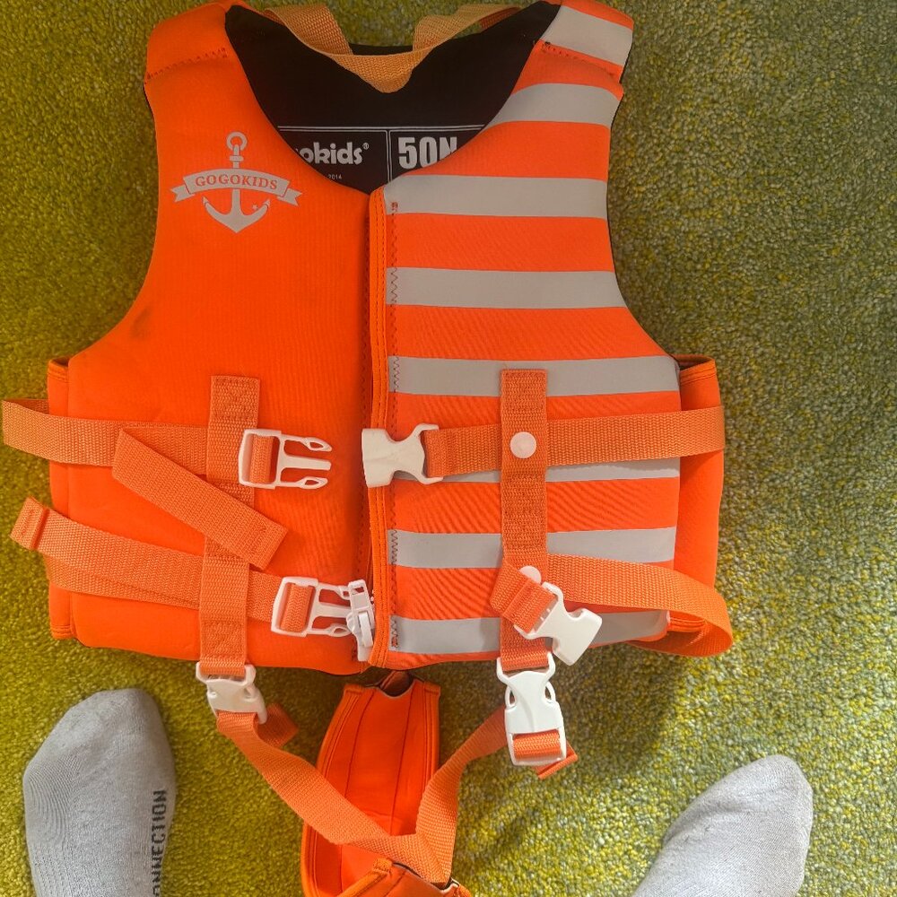 Kids Orange Swimvest Large